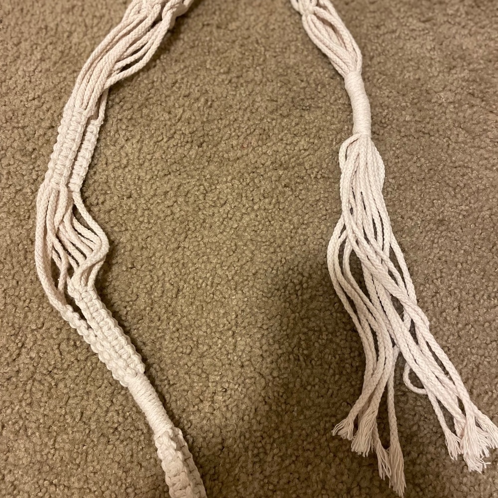 Crochet Plant Hanger Never Used